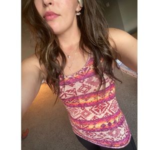 Tribal Print Delias Tank